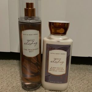 Bath and Body Works “Sweet Whiskey” Body Spray and Lotion